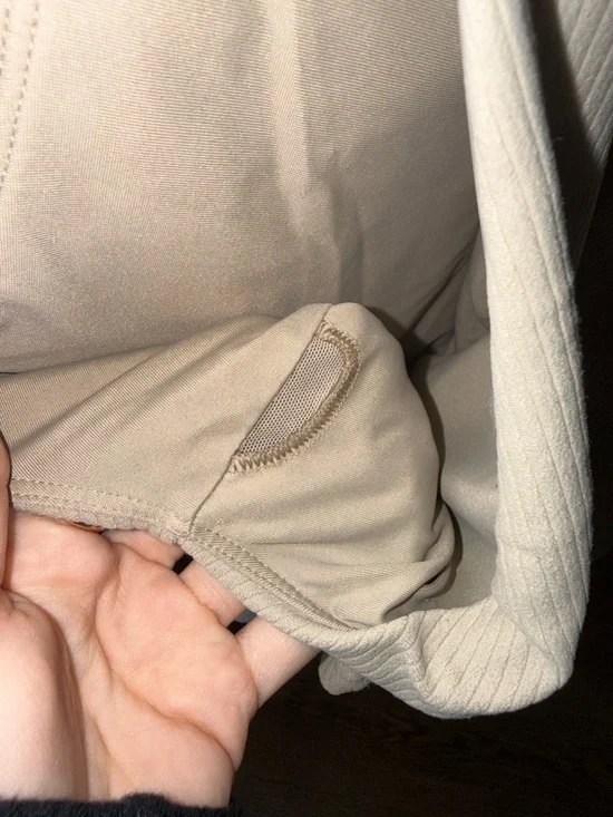 Croton Ribbed High-Neck Crop Tank - Beige - Picture 5 of 5